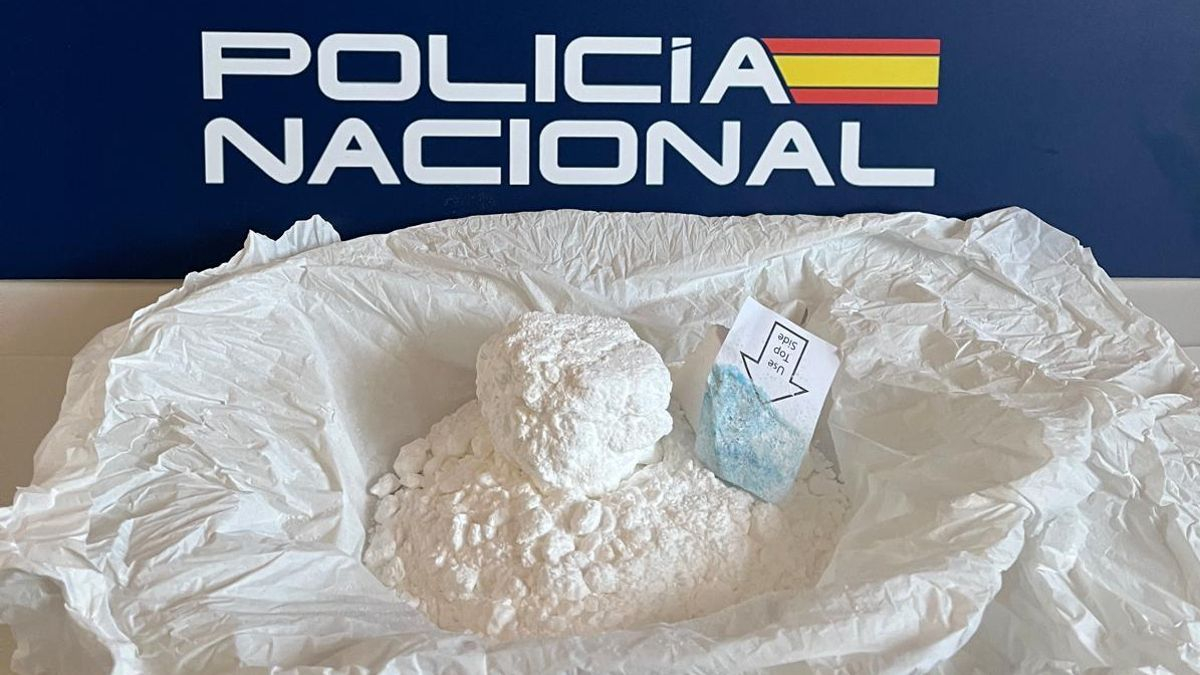 Cocaína incautada por la Policía Nacional.