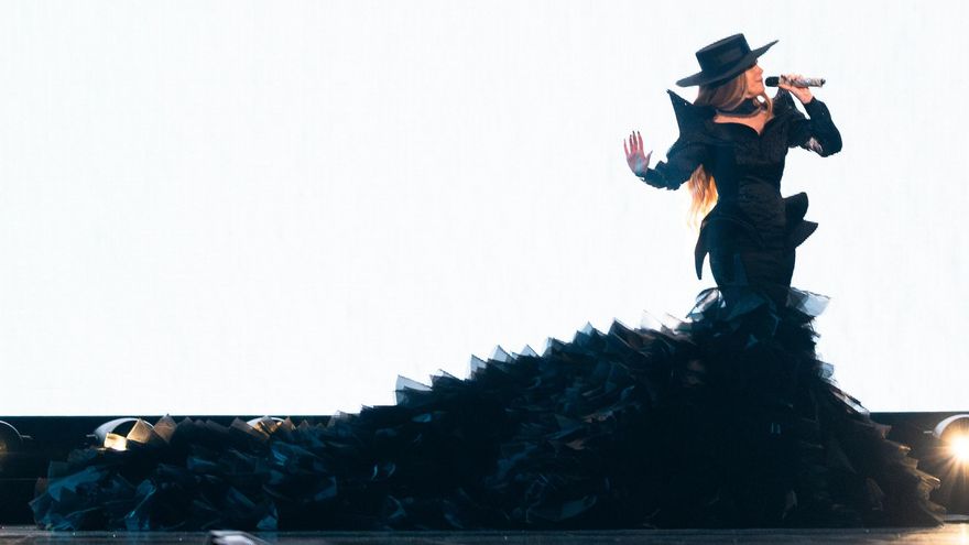 Melody en el primer ensayo de 'Esa Diva' en Eurovisión 2025