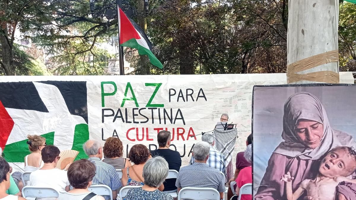 Lectura organizada por AcampadaXPalestina en Logroño