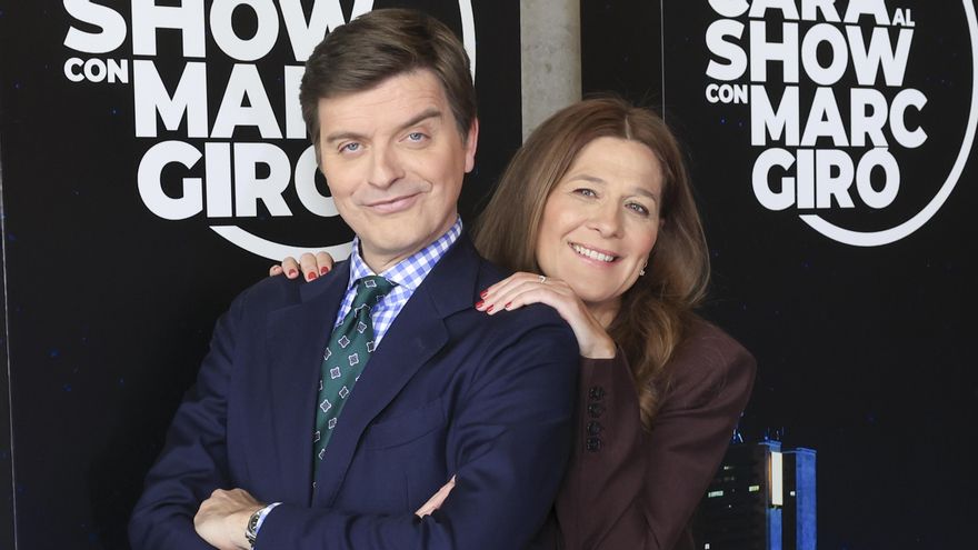 Marc Giró y Carmen Ferreiro en la presentación de 'Cara al Show'