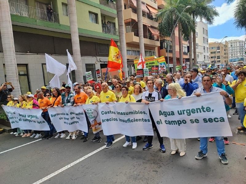 Así se vivió la manifestación en defensa del campo en Tenerife