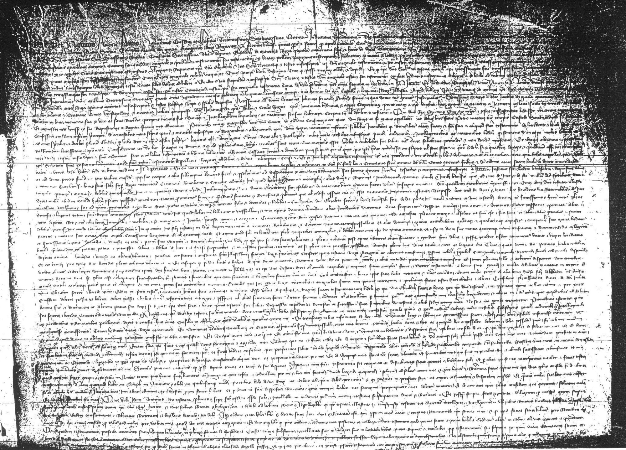 Testamento de Jaume IV de Mallorca. Soria, 1375