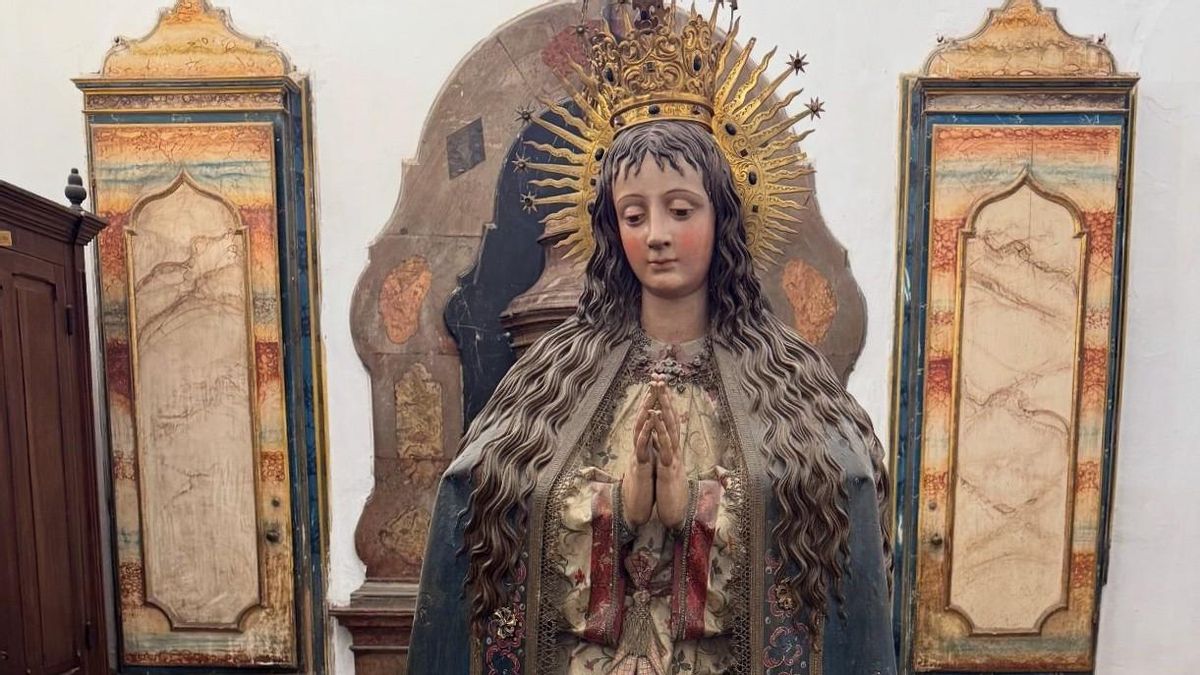 Patrimonio 'bendice' la restauración de la Purísima Concepción de Gregorio Fernández que cumple 400 años en Astorga