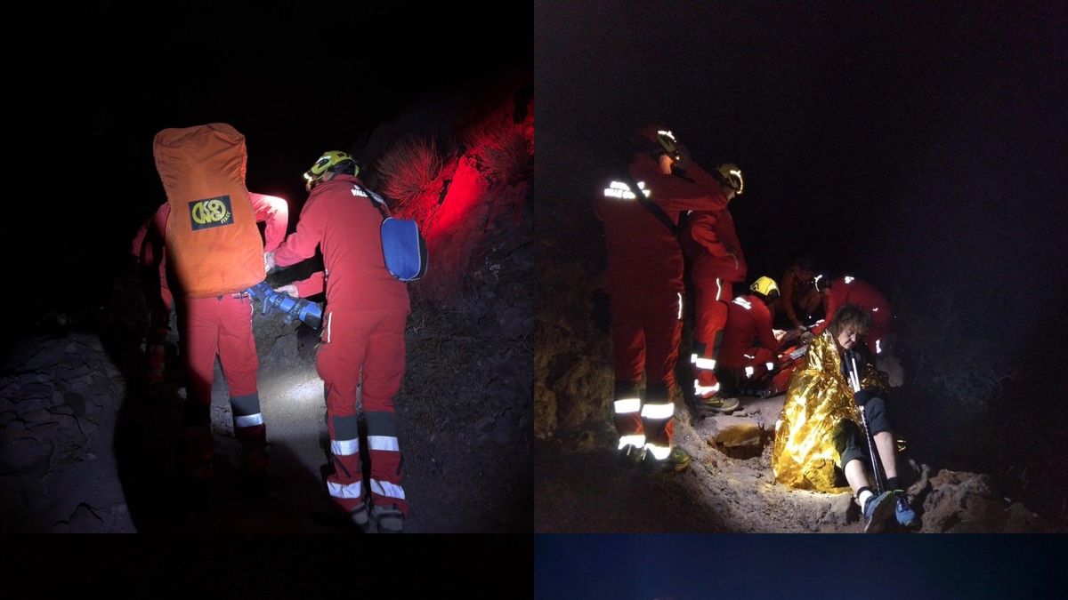 Rescatada una senderista de 60 años tras sufrir una caída en Valle Gran Rey