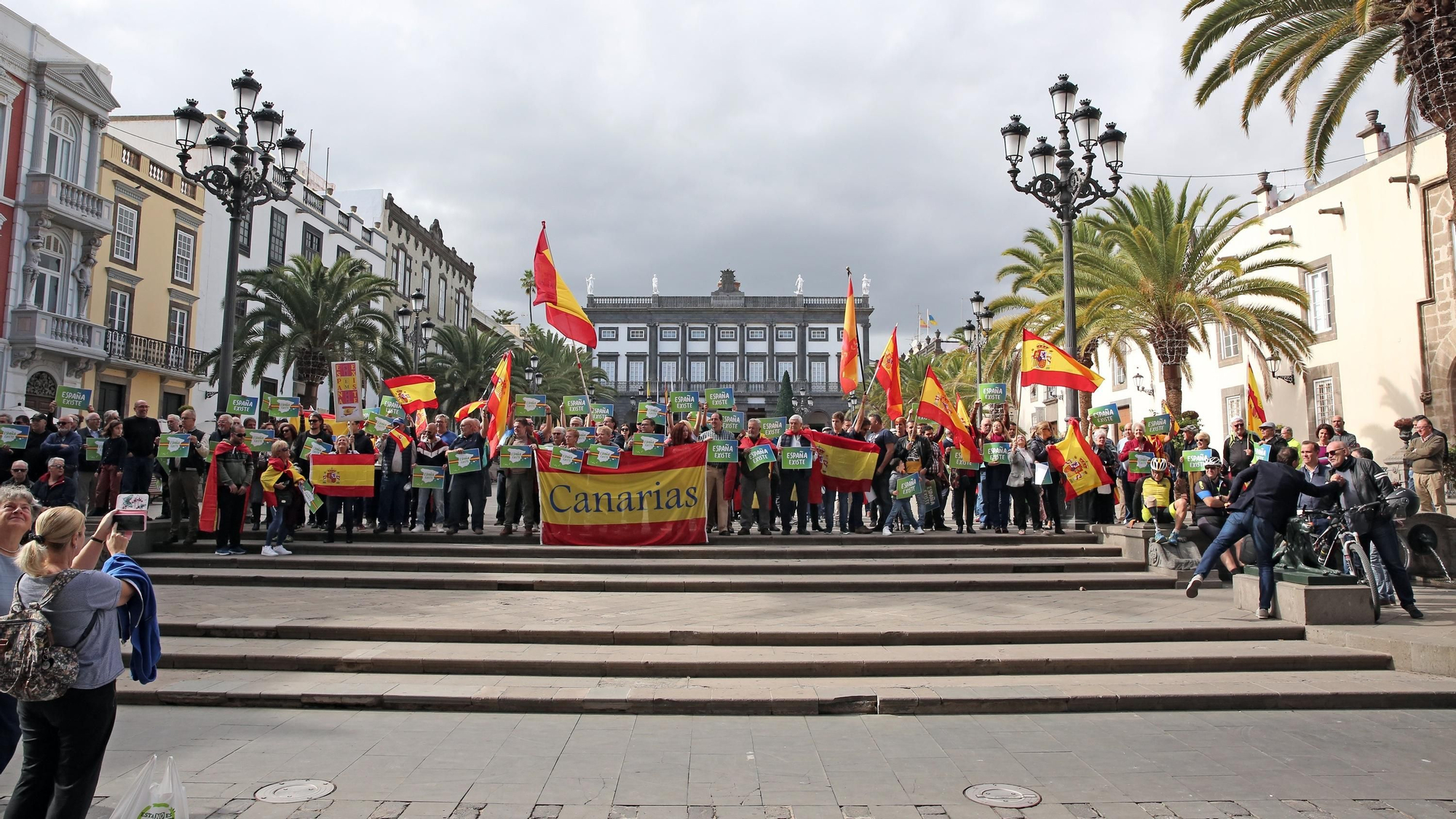 Concentración de Vox en Las Palmas de Gran Canaria