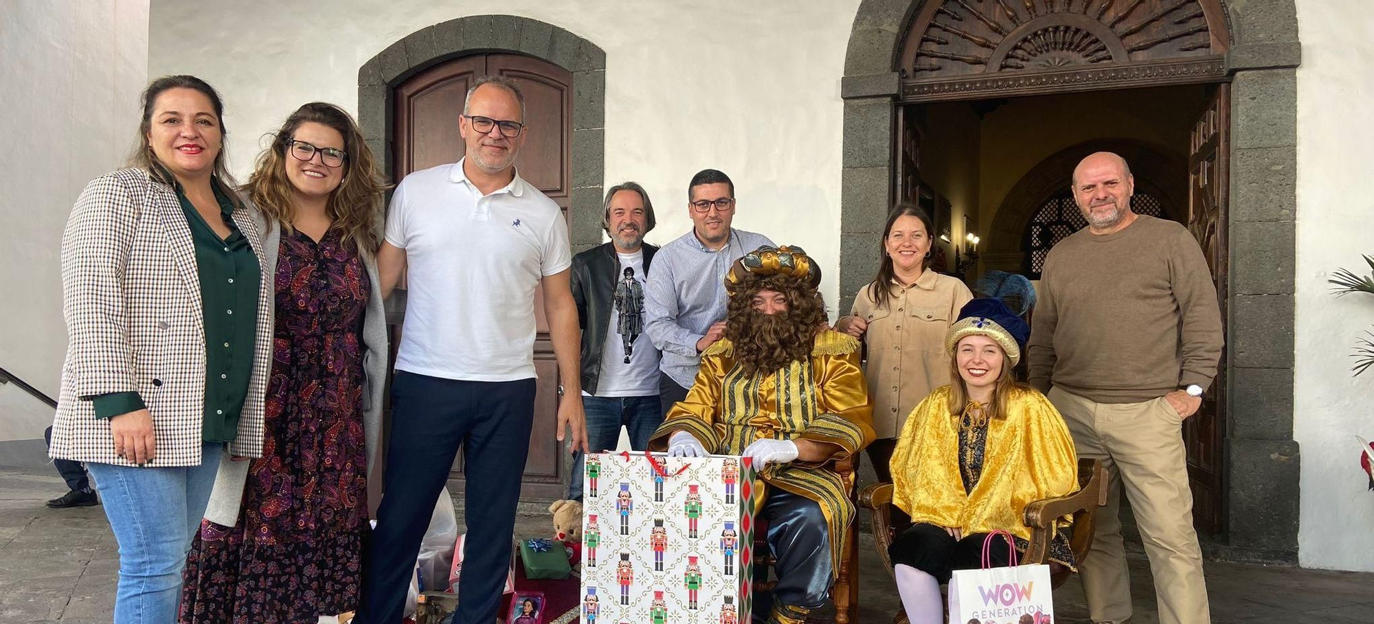 Miembros de grupo de Gobierno de CC en Santa Cruz de La Palma.
