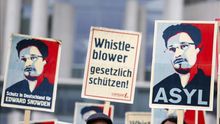 Manifestación a favor de Edward Snowden