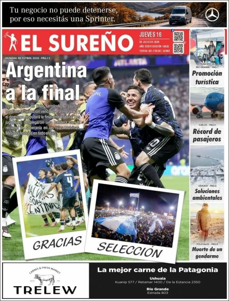 Hermosa mañana, ¿verdad? La Selección Argentina lo hizo otra vez: las tapas de los diarios se rinden ante la Scaloneta finalista