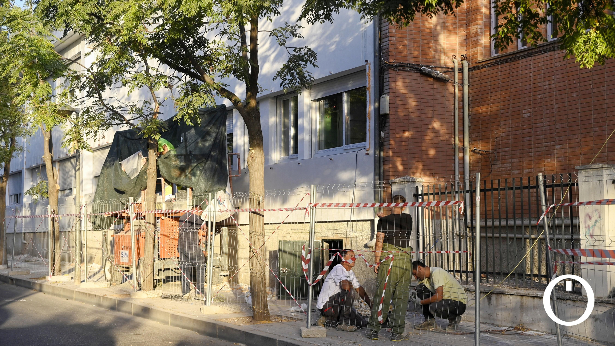 Concentración en el colegio Pablo García Baena