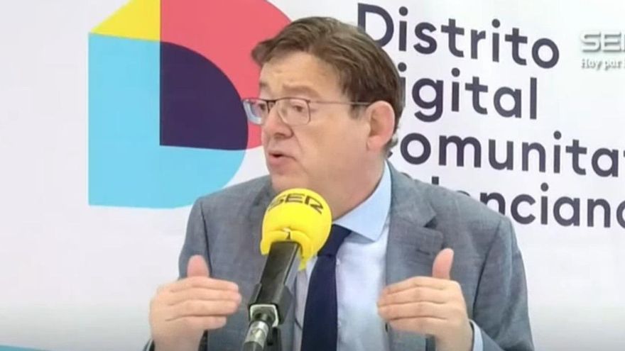 Ximo Puig, durante su entrevista en la Cadena Ser.