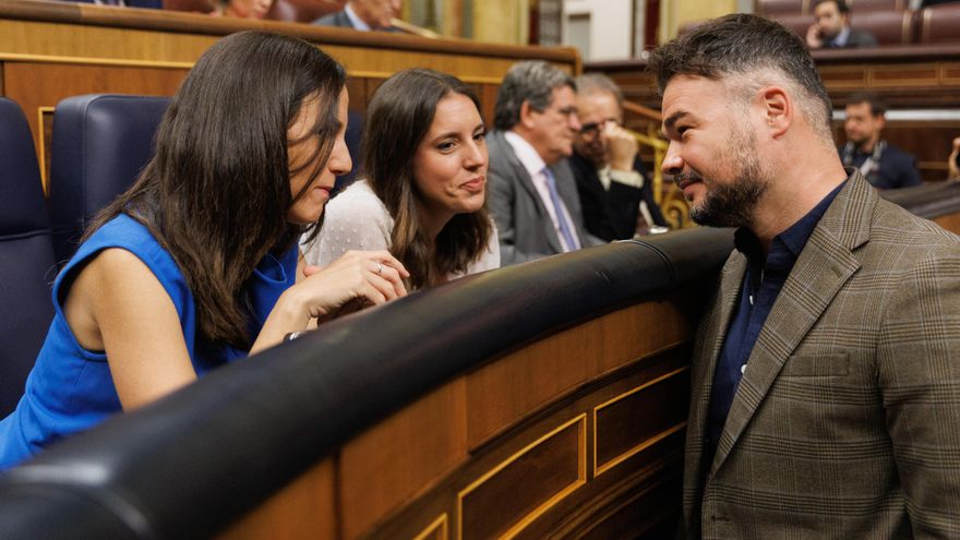 Podemos se acerca a Rufián mientras Sumar se enreda en la sucesión de Yolanda Díaz