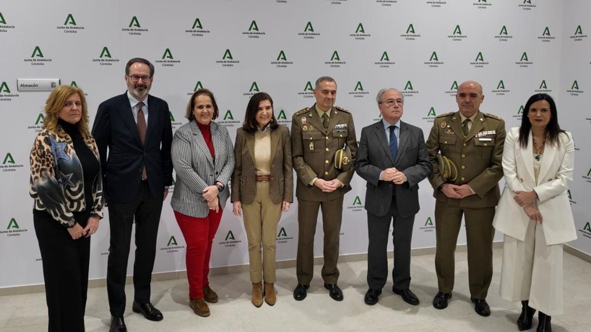 Rueda de prensa realizada en el Edificio Administrativo de la Junta de Andalucía