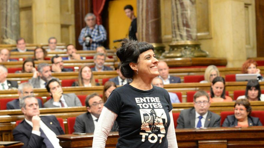La diputada de la CUP, Anna Gabriel