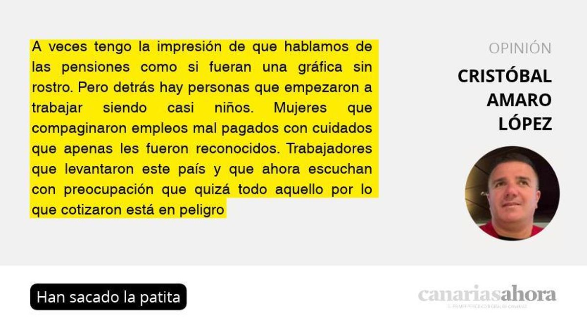 Han sacado la patita