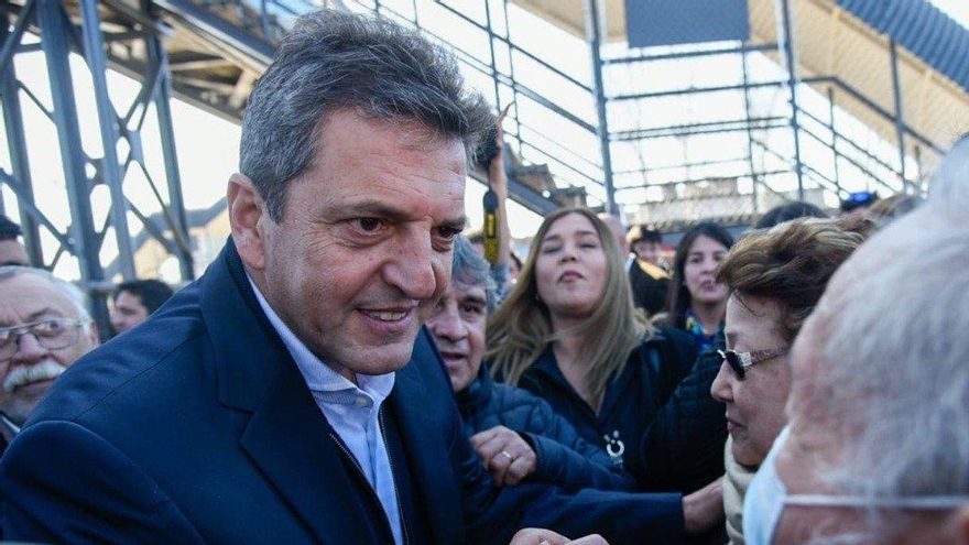 Sergio Massa en un acto en la provincia de Buenos Aires el 19 julio.