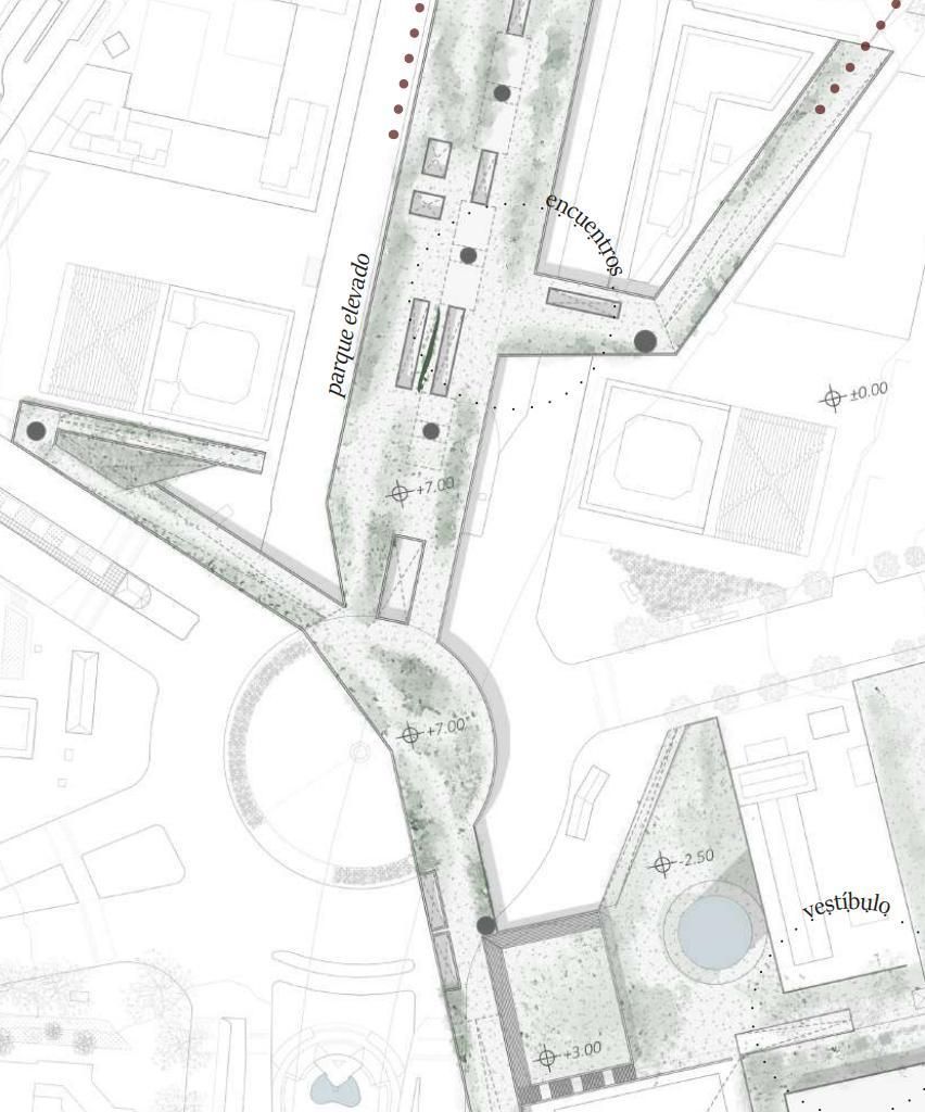 Diseño de parte de la idea para Plaza de Castilla