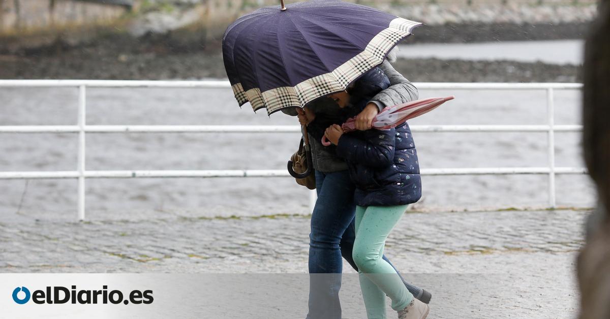 El temporal se recrudece este miércoles con un bajón térmico, lluvias, nieve y fuertes rachas de viento