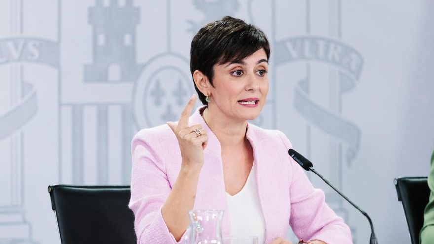 La ministra de Vivienda y Agenda Urbana, Isabel Rodríguez, durante una rueda prensa tras un Consejo de Ministros.