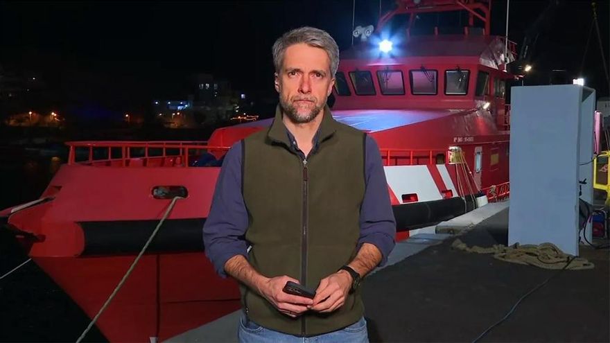 Así fue el primer informativo especial de Carlos Franganillo en Telecinco, realizado desde la isla de El Hierro