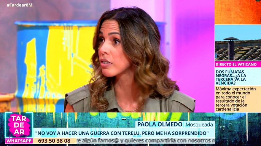 Paola Olmedo defiende en 'Tardear' su nueva vida en TV: "Todos cambiamos de opinión, mira al presidente Sánchez"