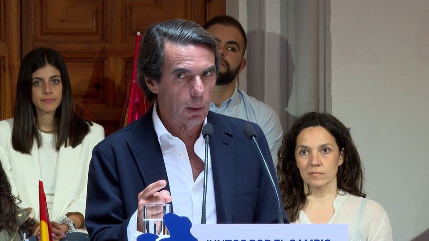 El expresidente del Gobierno José María Aznar en Horcajo de Santiago (Cuenca)