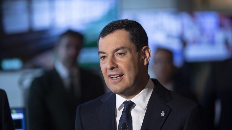 El presidente de la Junta de Andalucía, Juanma Moreno.