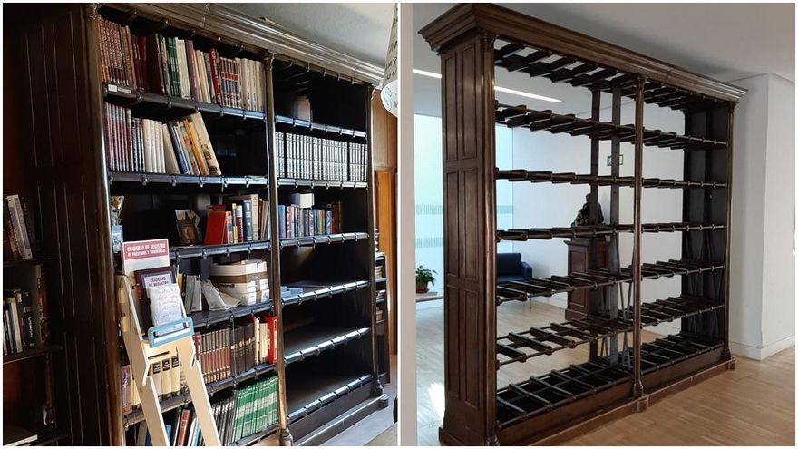 La estantería que resistía al fuego: una joya del XIX hallada en un antiguo mercado de Madrid