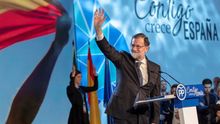 Rajoy, este domingo en la clausura de la Convención Nacional del PP en Sevilla.
