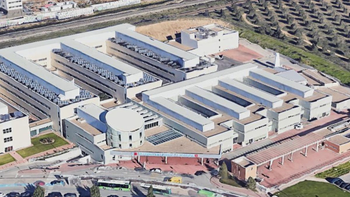 Vista aérea del Hospital de Torrejón