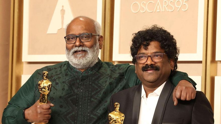 M.M. Keeravaan y Chandrabose, ganadores del Oscar a Mejor canción