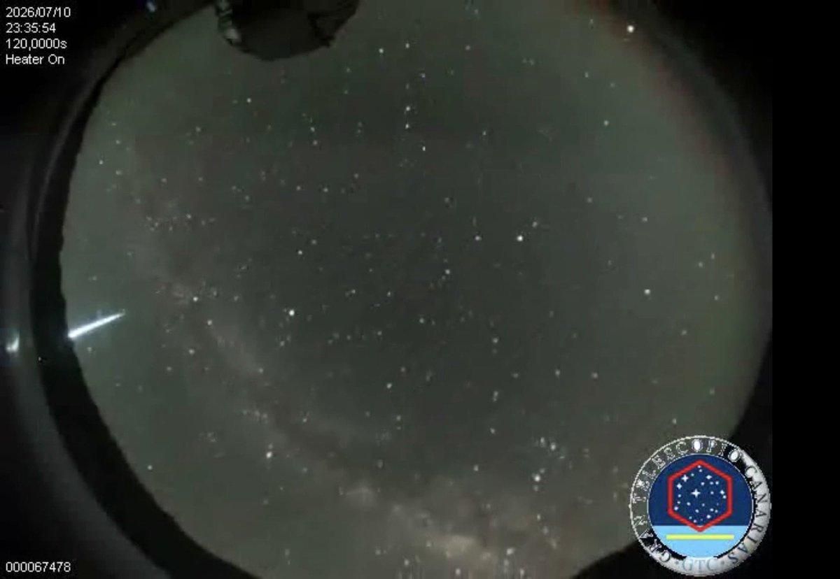 El brillante bólido verde y blanco que cruzó el cielo de Canarias. IAC