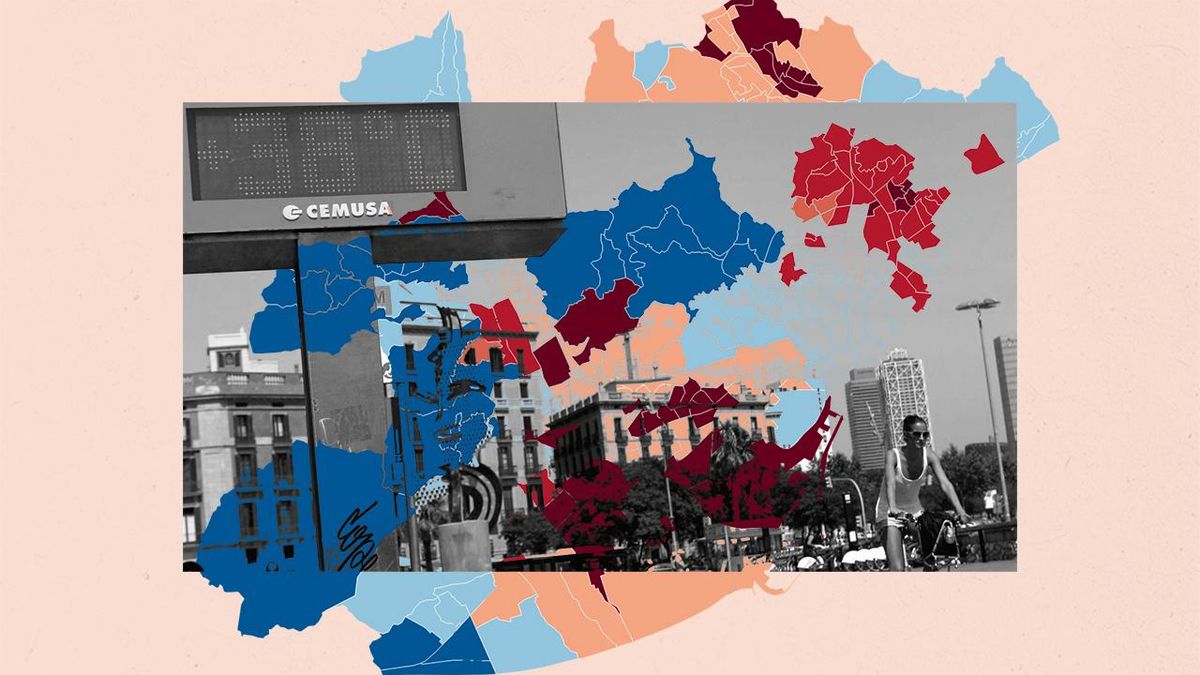 El calor aprieta más en barrios pobres: esta es la brecha en áreas metropolitanas de Madrid, Barcelona, València o Sevilla