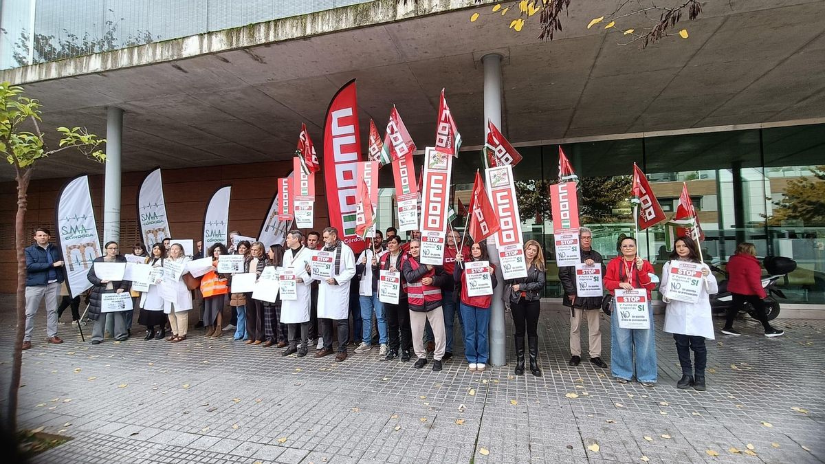 Concentración de Sanidad con presencia de CCOO