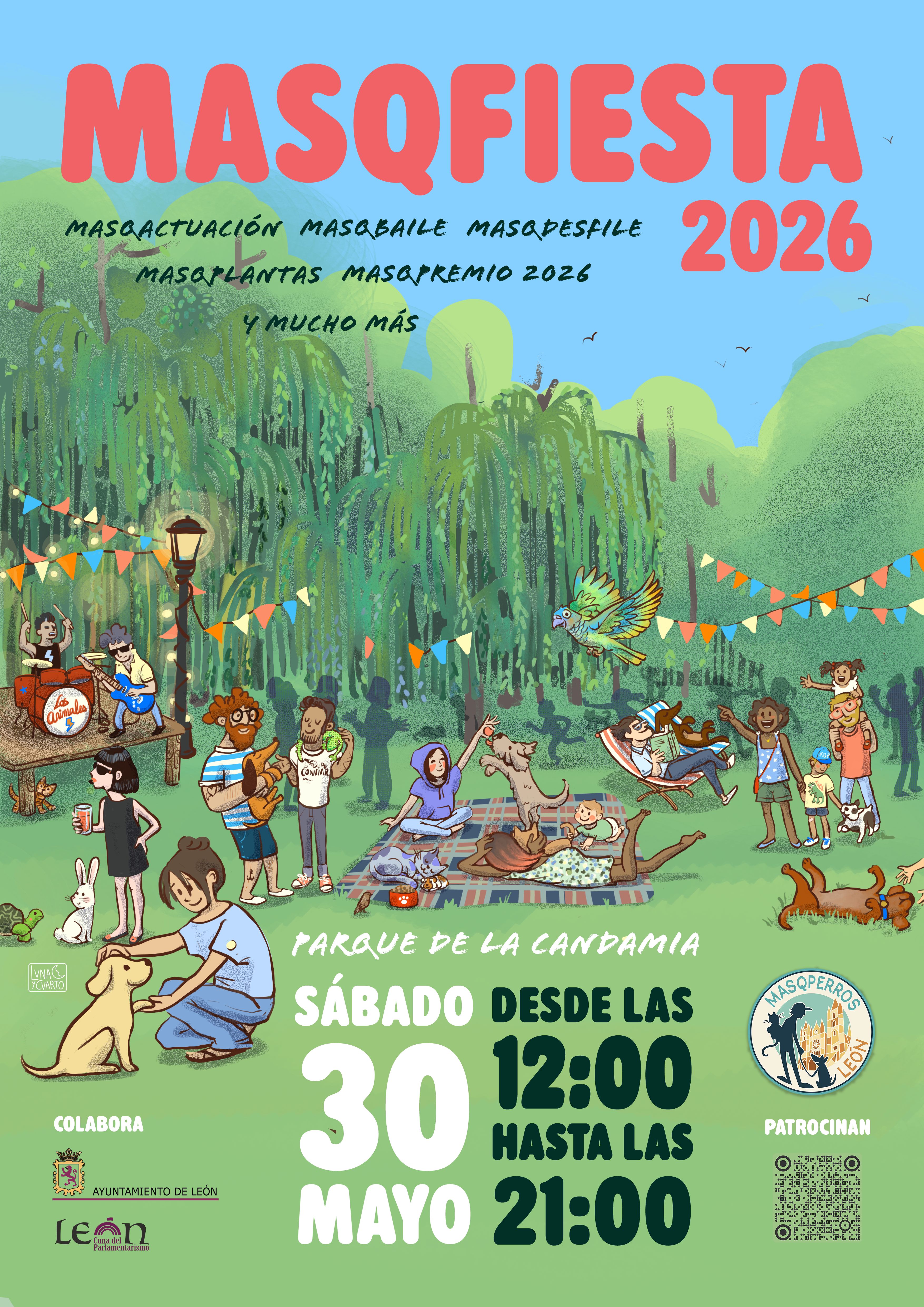 Cartel de la edición de MasQFiesta en 2026.