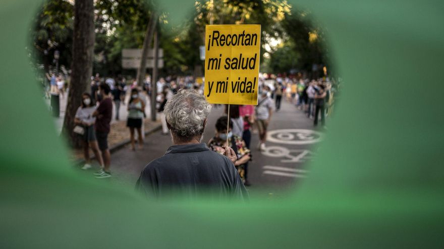 Protesta por la sanidad pública en Madrid