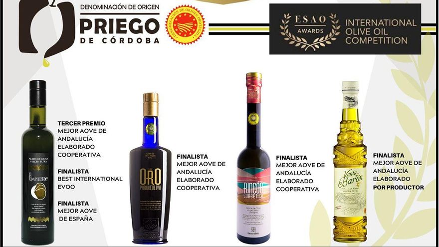 Los aceites cordobeses Oleo Subbética y Castelanotti, Premios Alimentos de España en AOVE