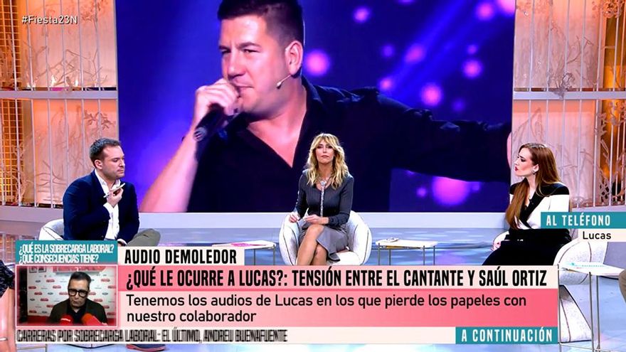 Bronca en 'Fiesta' con Lucas, de Andy y Lucas, tras un audio "aberrante" contra un colaborador: "Es asqueroso"