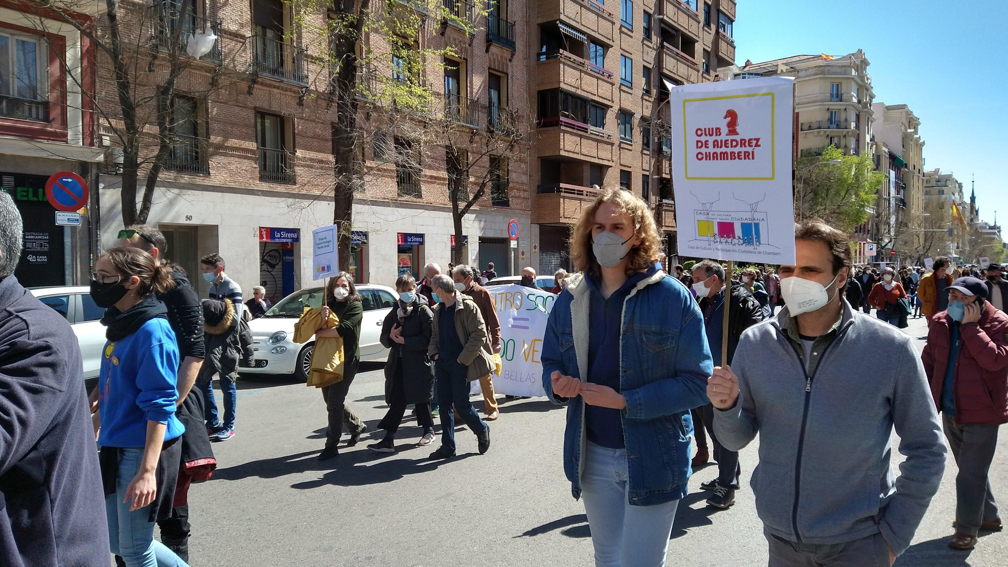 Manifestación Casa Cultura 21 marzo - Club Ajedrez