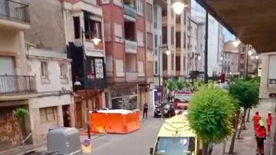 Complicada intervención con un vecino de Calahorra: está hospitalizado tras lanzar una baldosa por la ventana