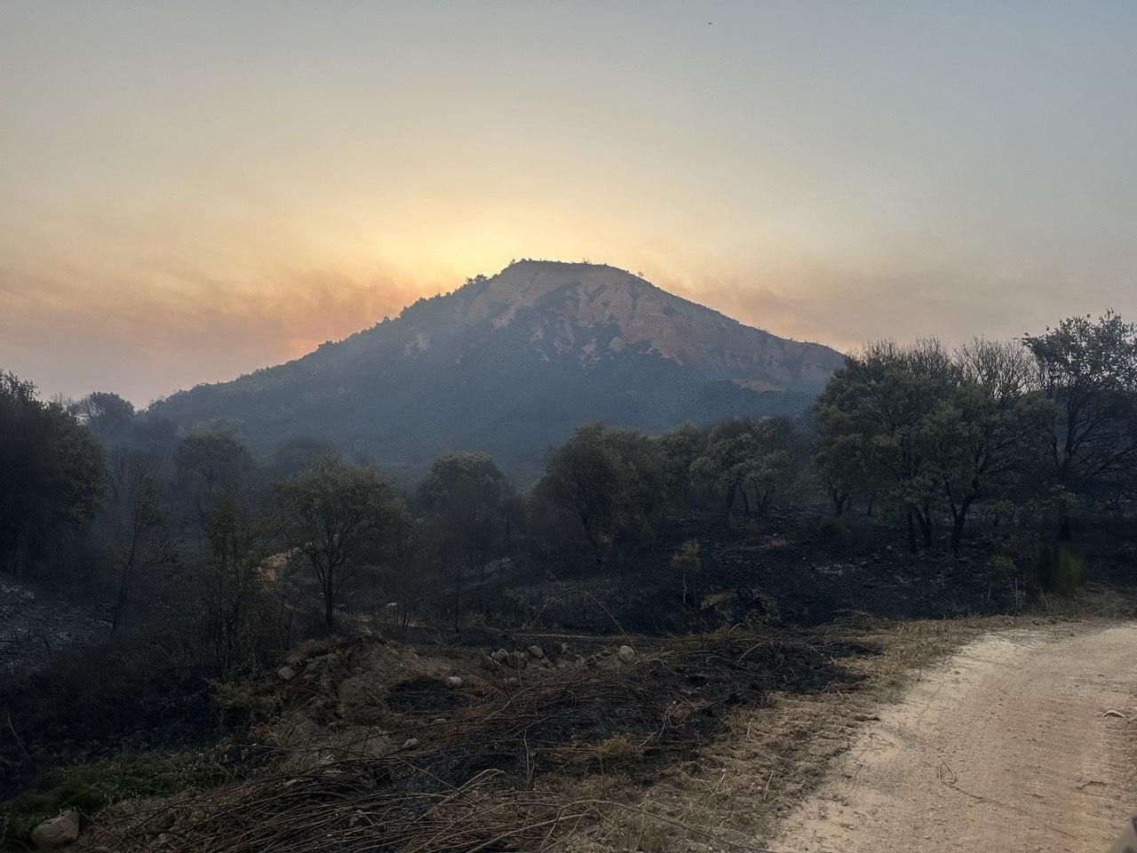 Desolación en Las Médulas tras los incendios forestales