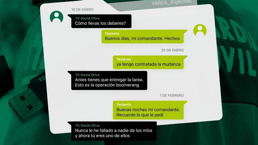 Los mensajes que implican al exjefe Antidroga de la Guardia Civil en El Estrecho: "Yo no fallo a los míos"