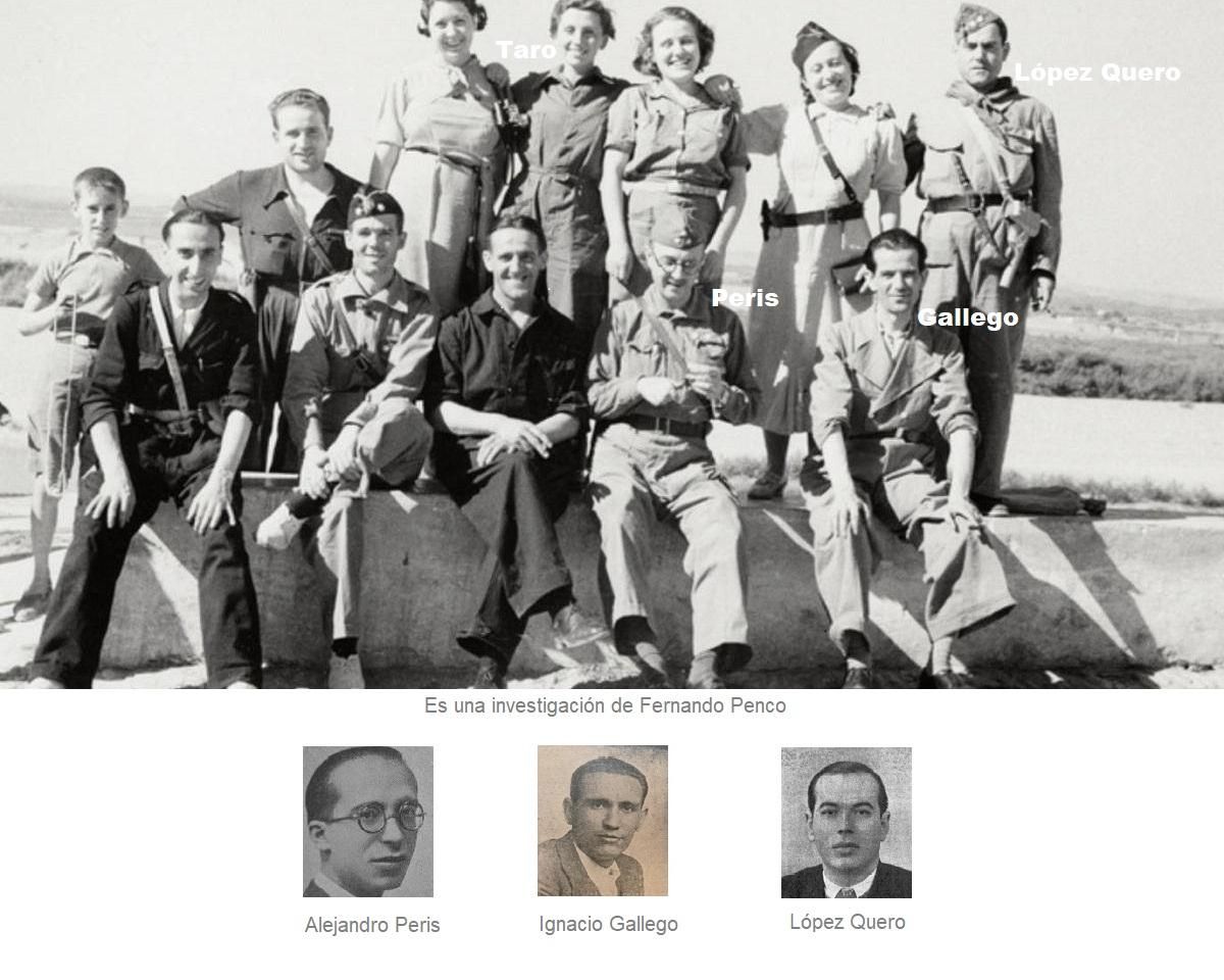 Imagen en la que Penco identifica a los diputados socialistas y comunistas