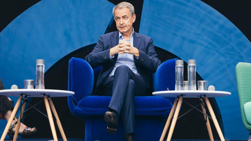 El expresidente del Gobierno José Luis Rodríguez Zapatero en el Festival de elDiario.es en València.
