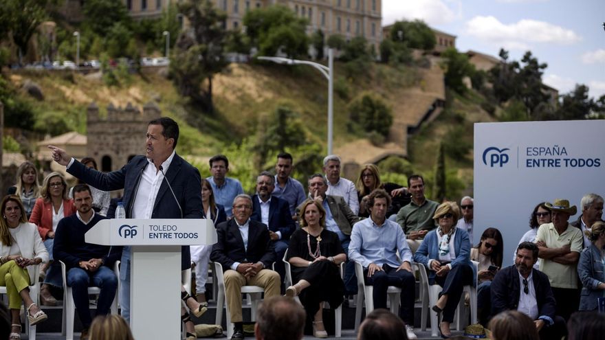 El candidato del PP en Toledo se compara con Alfonso VI y llama a "reconquistar" la ciudad como con los musulmanes
