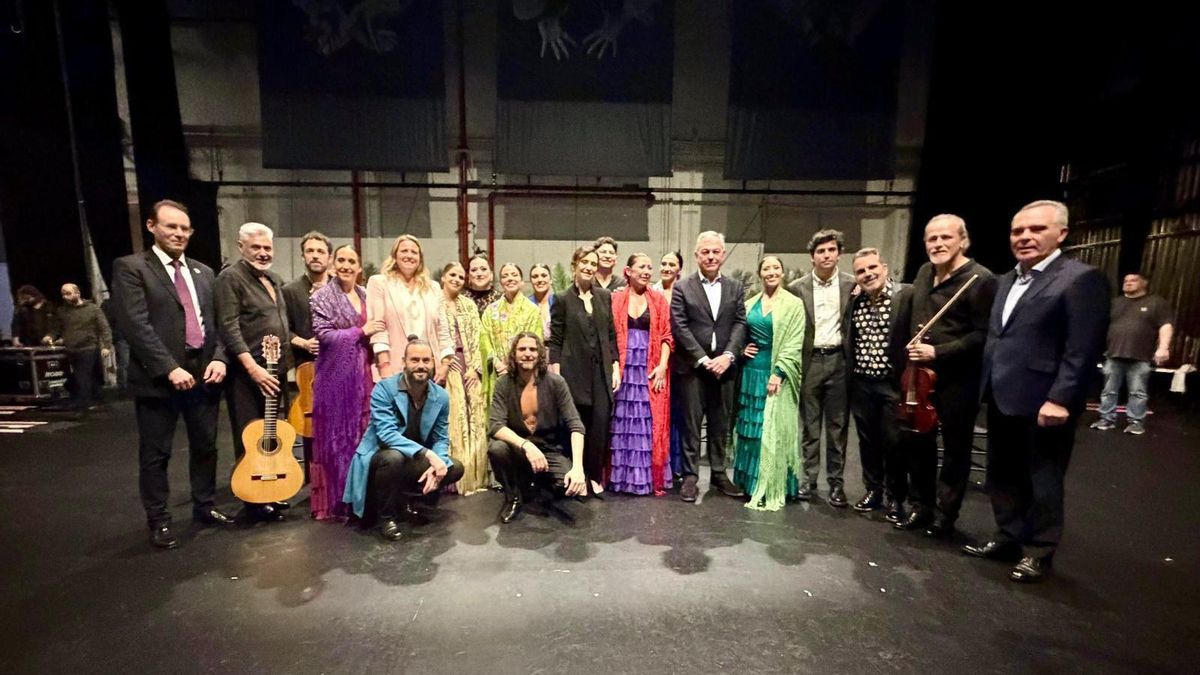 Isabel Díaz Ayuso y José Luis Sanz en el New York Center