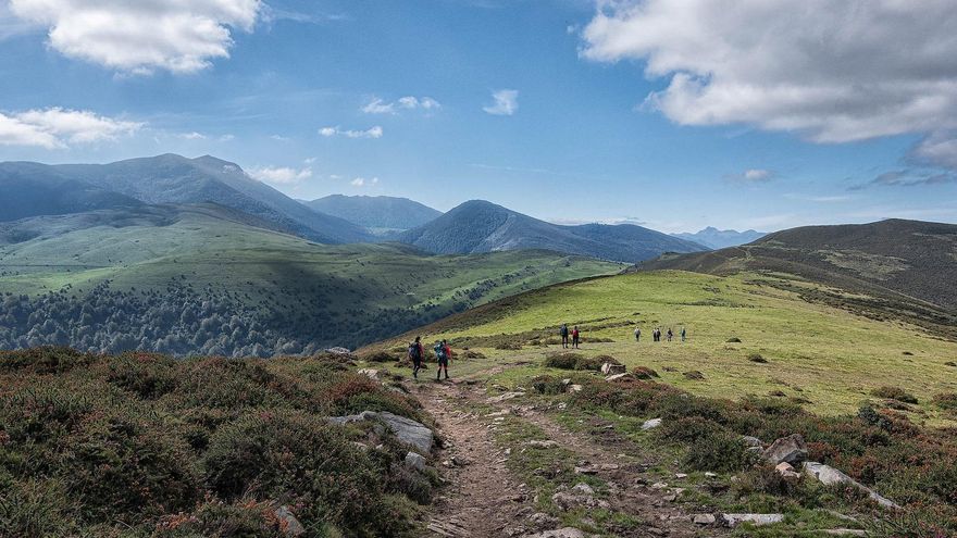 Paisaje de montaña en Cantabria.