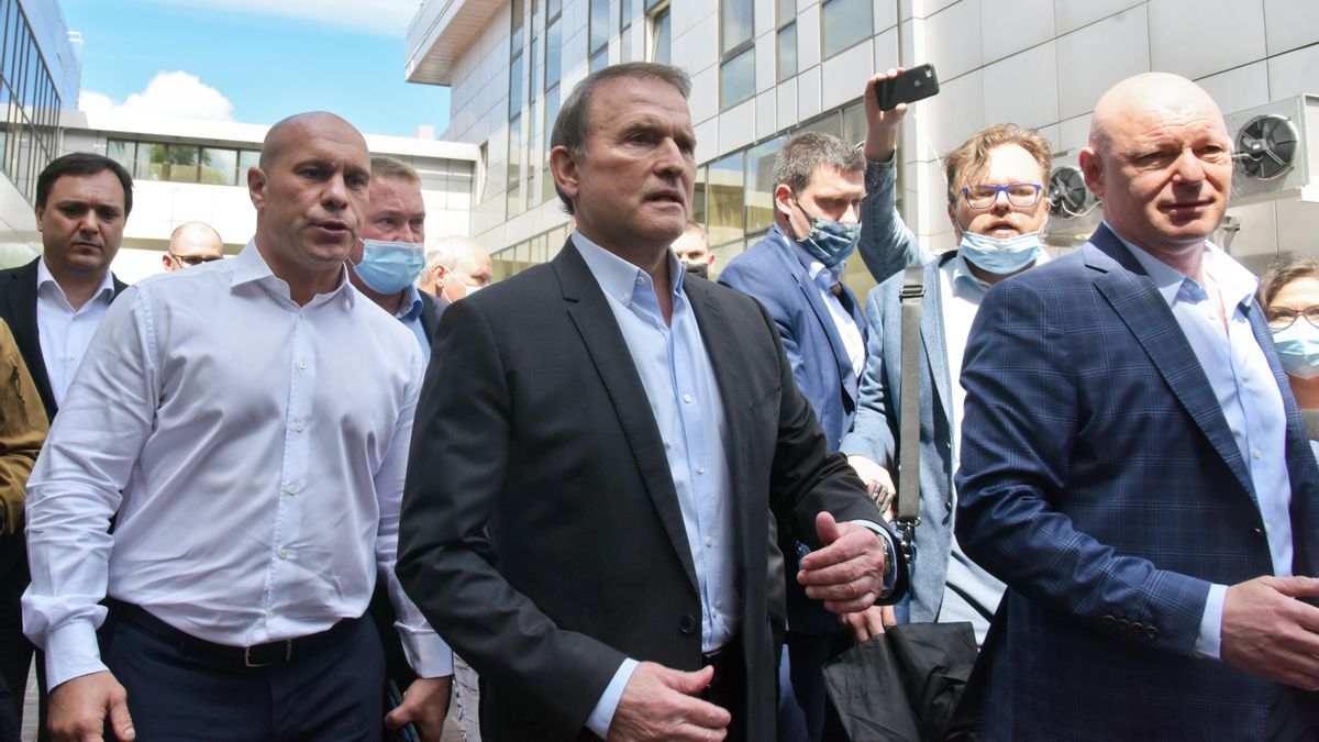 El político ucraniano prorruso Viktor Medvedchuk, a su llegada al Tribunal de Apelación de Kiev, en mayo de 2021.