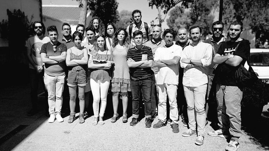 Los trabajadores de Andalucía Directo, unidos en la protesta