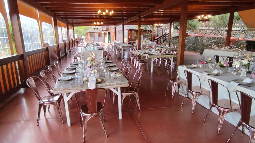 Espacio para celebraciones en el centro ecológico y cultural Los Olivos, en Gran Canaria