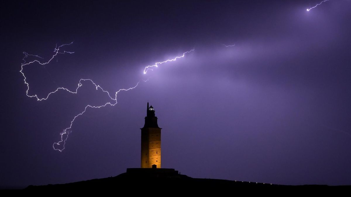 Alerta amarilla por tormentas en toda Galicia hasta el amanecer